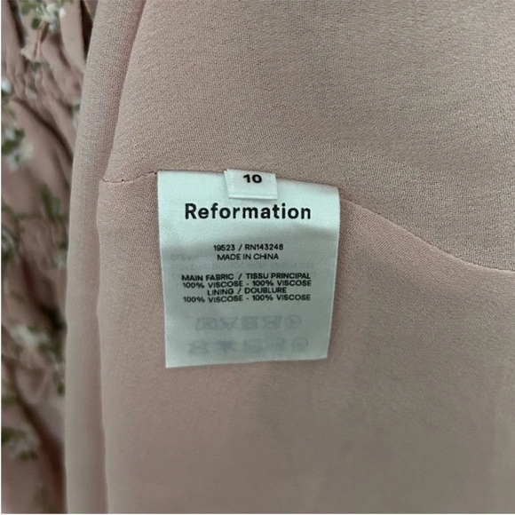 Reformation Morris Floral Long Sleeve Mini Dress - Picture 5 of 7